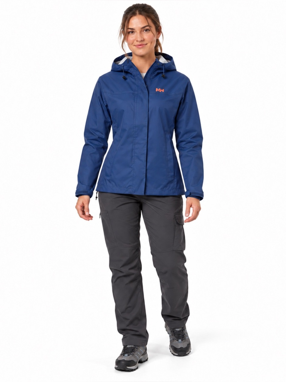 Helly Hansen Women’s Loke Hooded Lightweight Rain Jacket M Blue